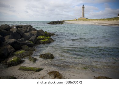 The Lighthouse Grenen In Skagen, Denmark