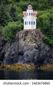 Lighthouse In Halibut Cove, Alaska