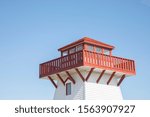 A lighthouse in Hecla, Manitoba, Canada.