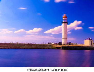 Lighthouse hellevoetsluis Netherlands historical harbour 