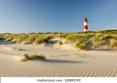 Leuchtturm List East, Ellenbogen, Sylt, Schleswig-Holstein, Deutschland