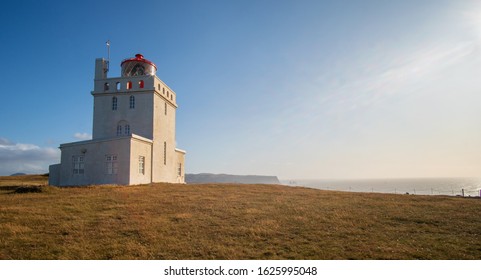 Lighthouse Located On South Central Coast Of Iceland