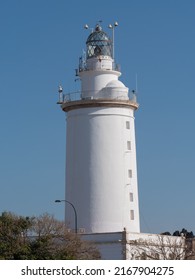 Lighthouse In Malaga Port, Andalusia

