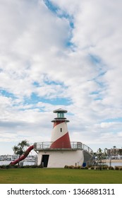 Lighthouse At Marina Park, In Newport Beach, California