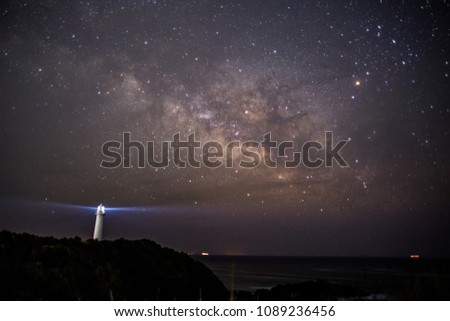 Lighthouse and Milky Way