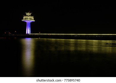 Lighthouse at night