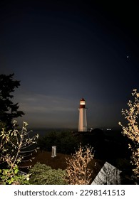 lighthouse at nihght beatiful landscape 