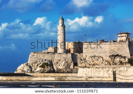 lighthouse and the old fortress in Havana
