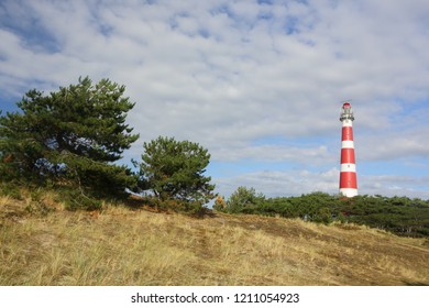 Lighthouse on Ameland island in Friesland The Netherlands