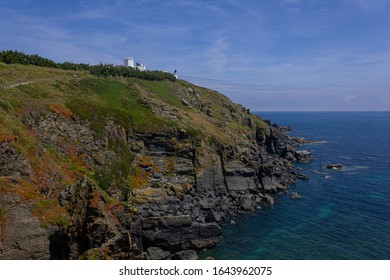 A lighthouse on the cliffs near Lizard Point, Cornwall