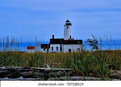 Lighthouse On Dungeness Spit, Washington