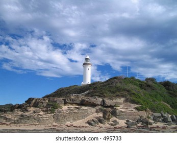 lighthouse on a hill