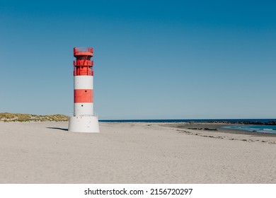 Lighthouse on Island Düne Heligoland in North Sea Germany - Shutterstock ID 2156720297