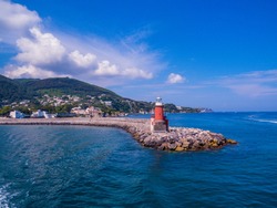 The Lighthouse On The Island Of Ischia, Italy 