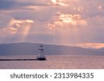 The lighthouse on Lake Champlain in Burlington, Vermont, USA