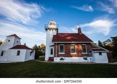 Lighthouse On Sturgeon Bay In Door County  Wisconsin 