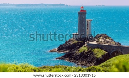 Lighthouse of Petit Minou in Plouzane,  Brittany- France, near Brest