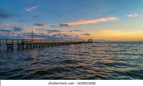 The Lighthouse Pier On The Mississippi Gulf Coast In Biloxi 