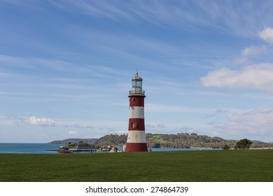 Lighthouse In Plymouth, England, UK