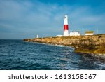 The lighthouse at Portland Bill on the Isle of Portland near Weymouth on Dorset