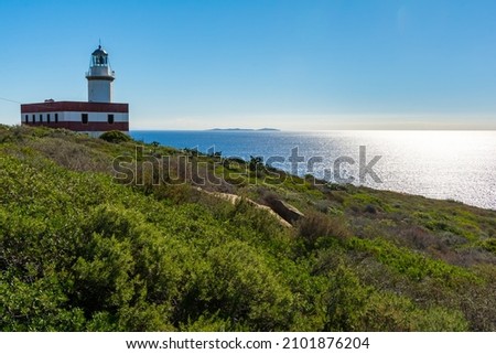 the lighthouse at punta capel rosso giglio island tuscany italy