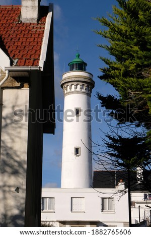 Lighthouse of Quiberon in Morbihan in Brittany 