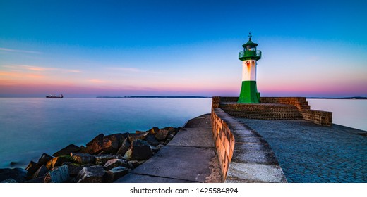 Lighthouse At Sassnitz Harbor, Rügen, Baltic Sea