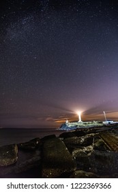 Lighthouse in the sea