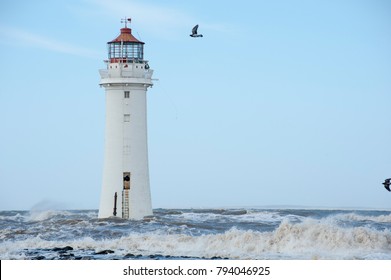 Lighthouse and sea