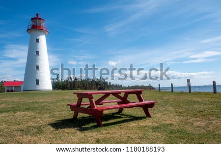 Lighthouse in Southern Part of Prince Edward Island Canada