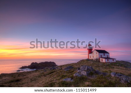 Lighthouse at sunrise.