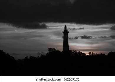 Lighthouse at sunset