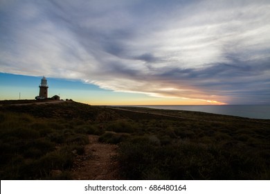 lighthouse sunset