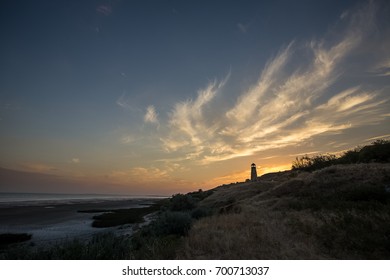 Lighthouse at sunset