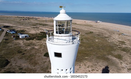 Lighthouse Tower At Dungeness Kent