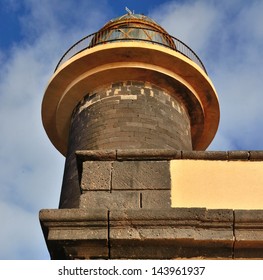 Lighthouse tower seen from below