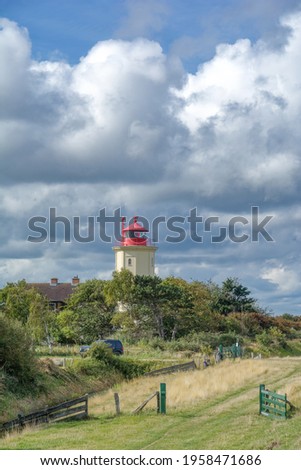 Similar – Leuchtturm an der Ostsee in Schweden