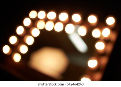 lighting blur in dressing room