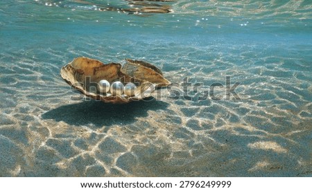 The lighting casts soft shadows and highlights from above as sunlight filters through the clear wate