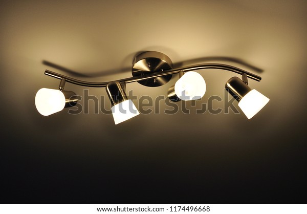 Lighting fixtures in the\
ceiling