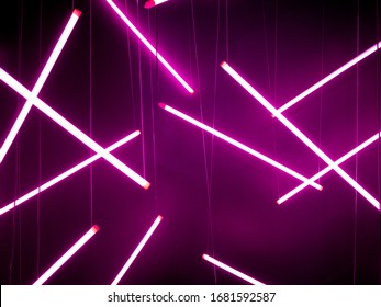 lighting neons purple pink color