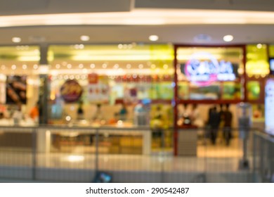 Lighting on shopping mall blur background - Shutterstock ID 290542487