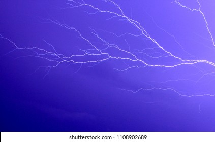 Lightining strike as background