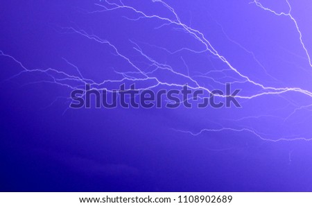 Lightining strike as background