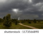 A Lightining Strike during a Storm

