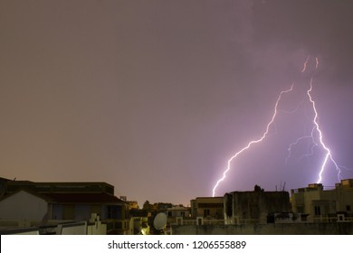 Lightning Bolt - Thunder Strike, Long Exposure Photography, Ahmedabad, India