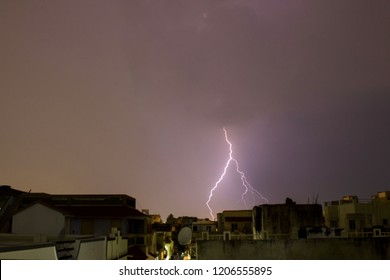 Lightning Bolt - Thunder Strike, Long Exposure Photography, Ahmedabad, India