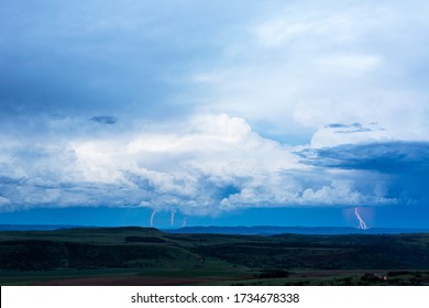 Lightning from clouds to ground - Powered by Shutterstock - Get 15% off with code: PIKWIZARD15