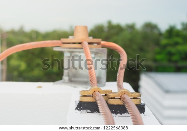 Lightning Conductor Rod Ground Wire Wires Stock Photo Edit