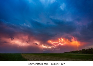Lightning with dramatic clouds composite image . Night thunder-storm - Powered by Shutterstock - Get 15% off with code: PIKWIZARD15